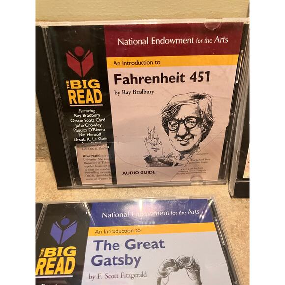 National Endowment of the Arts Fitzgerald, Hemingway, Lee, Hurston, Bradbury CD - Picture 3 of 11